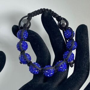 Vintage Blue Beaded Bracelet